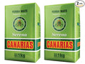 Canarias Serena Yerba Mate Tea - Herbal Yerba Mate with Melissa Passionflower &amp Mint - Ground Leaf Mate - Smooth &amp Balanced Flavor - 1 kg (Pack of 2)