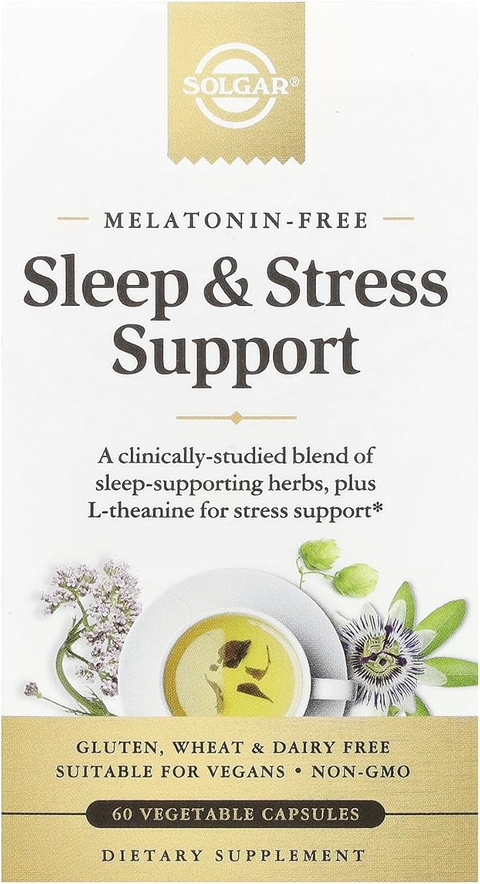 Solgar Sleep &amp Stress Support 60 Vegetable Capsules