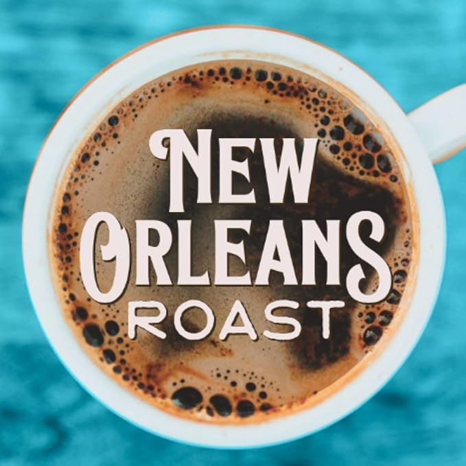 New Orleans Roast Pure French Chicory - 5 Pound Bag (Pack of 1) - Coffee Alternative Acid Free Caffeine Free Dark Roast Brew Just Like Coffee Blend Chicory Root with Coffee Coffee Substitute