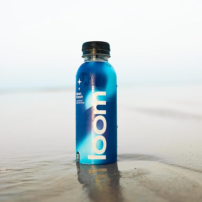 Moon Punch Juice Drinks by Loom Low Sugar Juice Real Fruit No Added Sugar Healthy Hydration 30 Calories 12 oz bottles 12 pack