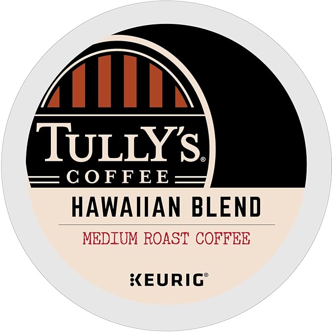 Tully's Coffee Hawaiian Blend Keurig Single-Serve K-Cup Pods Medium Roast Coffee (90)
