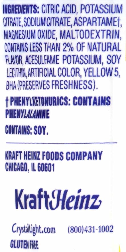 Crystal Light Lemonade Drink Mix 12-Quart Canister (Pack of 7)