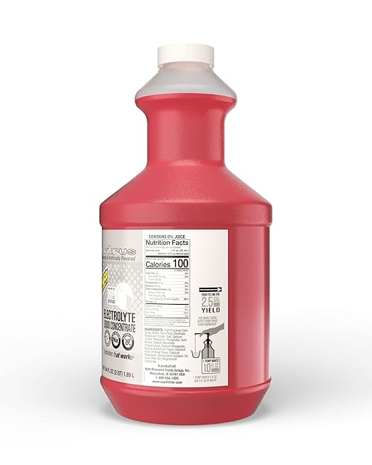 Sqwincher Liquid Concentrate | Cool Citrus Flavored | Low Calorie | Low Sodium | Electrolyte Replenishment Hydration Drink Mix | Makes 5 Gallons of Bevrage | 64 oz (Pack of 6)