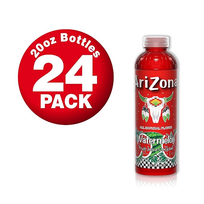 AriZona Watermelon Juice Drink 20 Fl Oz (Pack of 24)