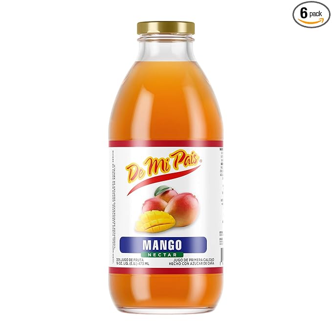 De Mi Pais Jugo de Fruta en Botella Mango 16oz / Fruit Juice in Glass Bottle Mango 16oz (6)