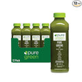 Pure Green Cold Pressed Juice - Pure Greens LG - Fresh Functional Blend with Greens Lemon Ginger - Natural Gluten Free Non-GMO No Artificial Colors or Flavors - Made from Real Fruits &amp Veggie