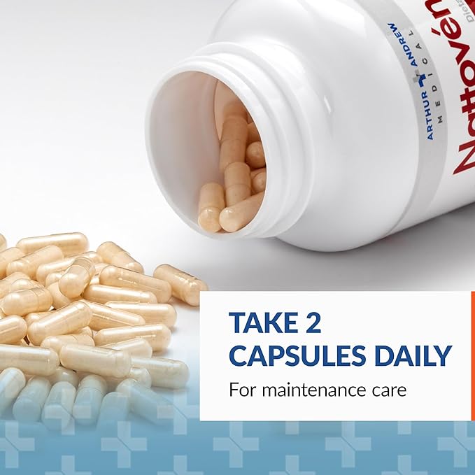 Arthur Andrew Medical Nattovena Pure Nattokinase Supplement Double Strength 4000 FUs per Capsule 180