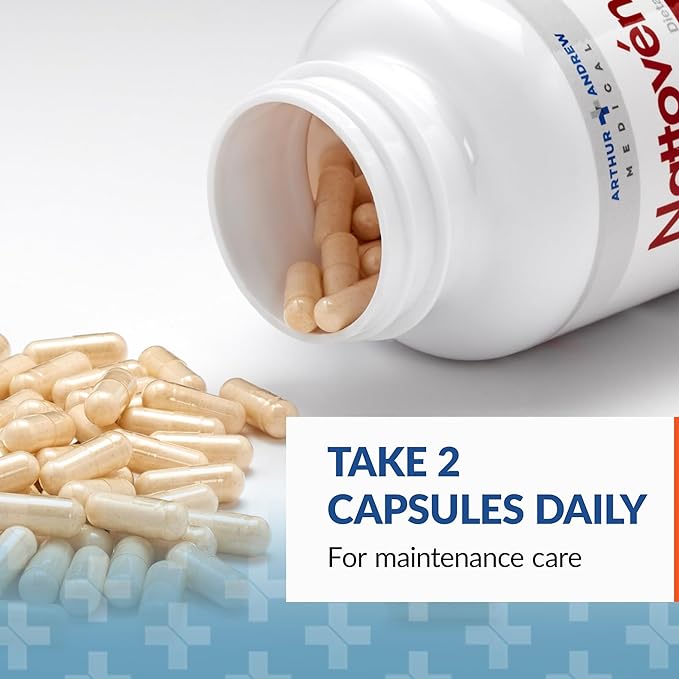 Arthur Andrew Medical Nattovena Pure Nattokinase Supplement Double Strength 4000 FUs per Capsule 90