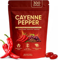 Cayenne Pepper Softgels Organic Cayenne Pepper Capsules with Vitamins D3 K2 Grape Seed Beet Root Capsaicin Supplements Supports Heart and Blood Vessel Health Non-GMO 300 Softgels