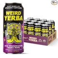 Drink Weird Organic Acai Pomegranate Yerba Mate – 16oz Cans 160mg Organic Caffeine Pack of 12 – Antioxidant-Rich Energy Drink Alternative
