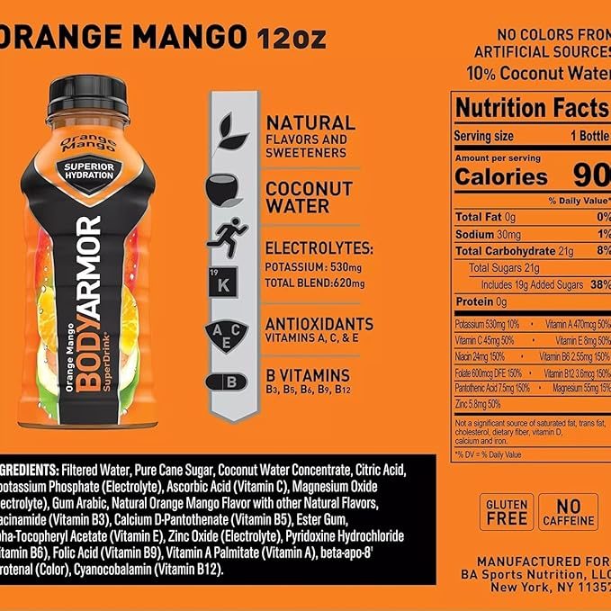 BODYARMOR Sports Drink Variety Pack (12 Fl. Oz. 28 Pk.) Net Wt 336 Fl Oz