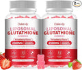 Extra Powerful 2500MG Liposomal Glutathione Gummies for skin whiteningEnhance 98% Absorption-Complex L-CysteineL-GlycineMilk Thistle for Support Liver Function Antioxidant for Aging Alleviation