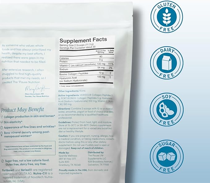 The 'Pause Life Turmeric + Skin &amp Bone Bundle Collagen Peptides with Hyaluronic Acid &amp Vitamin C for Skin Hair &amp Nails paired with Curcumin for Joint &amp Bone Wellness 60 Softgels &
