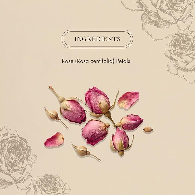 Anima Mundi Apothecary Love + Serenity Rose Petal Powder - with Edible Dried Rose Petals &amp Buds - for Heart Chakra - Fluffy Aromatic Blend for Teas Lattes Desserts and More (2.5oz / 71g)