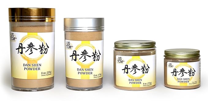 Dan Shen Powder Salvia Miltiorrhiza Powder Red Sage Root Powder 丹参粉 120mesh (8oz)