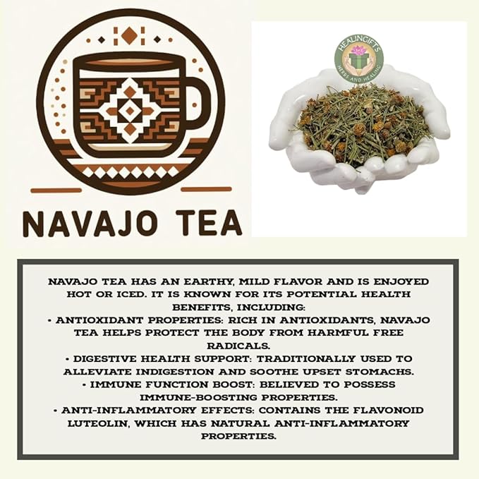 HealinGifts Cota Navajo Tea Indian Tea Greenthread Thelesperma Yabanah 4 ounces. Wildcrafted from North Central New Mexico.