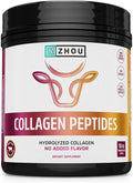 Zhou Collagen Peptides - Pure Hydrolized Collagen Powder for Women &amp Men Grass Fed Natural Bovine Collagen for Skin Hair Growth Joints &amp Bones - 18 oz Jar (46 Servings)