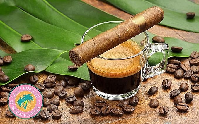 Artizan's USDA Organic Whole Bean Coffee | Havana Club Rum Barrel Aged Coffee | Medium-Dark Roast | 2 lbs | Roasted in South Florida