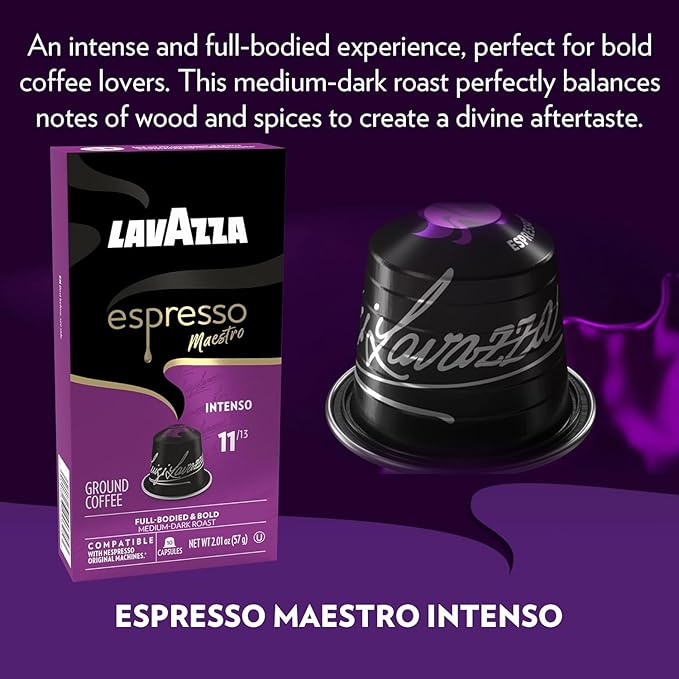 Lavazza Espresso Capsules Compatible with Nespresso Original Machines Variety Pack 10 Count (Pack of 6)