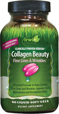 Irwin Naturals Collagen Beauty – 80 Liquid Soft-Gels – Advanced Skin Hair &amp Nail Nourishment