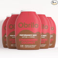 Obrilo Performance Energy Dye Free Water Enhancer - L-Theanine + Taurine + Vitamin Complex + Ginseng + Guarana Seed 2.0 Fl. Oz. x 5 Bottles (Strawberry Coconut)