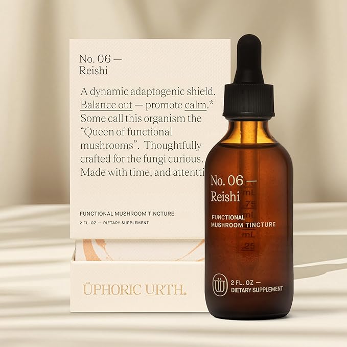 Reishi Mushroom Extract - Double Extracted Fruitbody Mushroom Tincture | Wellness Booster Improve Sleep Balance Hormones (60 Servings)