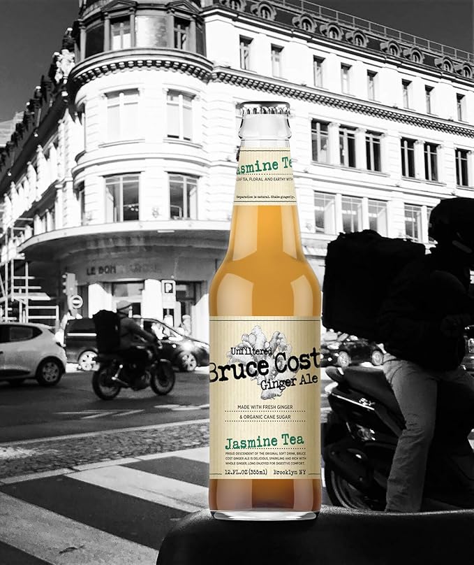 Bruce Cost Ginger Ale - Jasmine Tea - 12 oz (6 Glass Bottles)