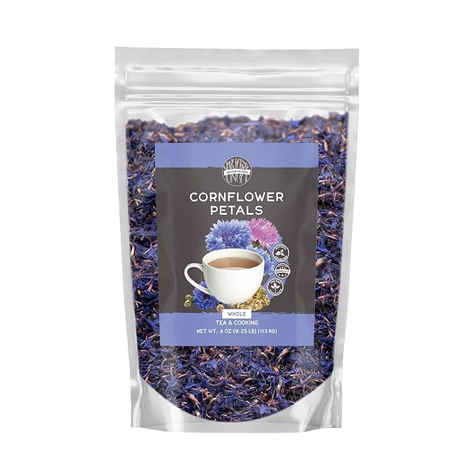Birch &amp Meadow 4 oz Whole Cornflower Petals Decorative Tea &amp Cooking Additive