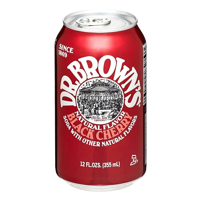 Dr. Browns Soda (18 Pack): 6 Black Cherry 6 Root Beer 6 Cream Soda 12oz cans