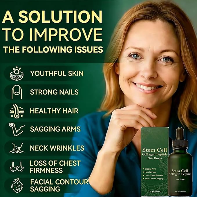 Collagen Peptide Oral Drops 30ml Lift &amp Firm Sagging Skin &amp Reduce Wrinkle Formation 2026 New Natural Supplements for Women and Men(2)