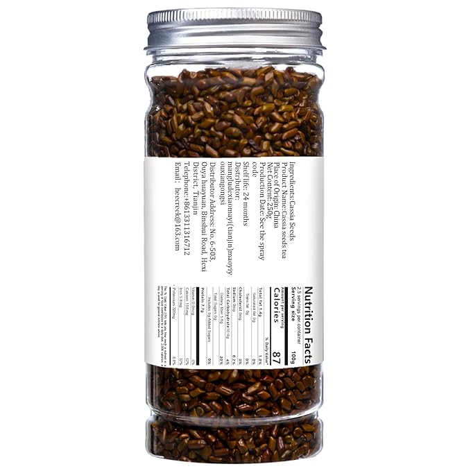 Natural Cassia Seed tea Cooked Cassia Seeds Roasted Cassia Seeds Jue Ming Zi No Sugar No Additives 决明子 决明子茶17.63oz/500g