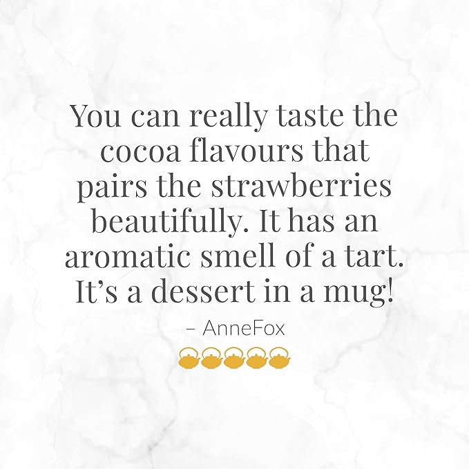 The Republic of Tea – Strawberry Cuppa Chocolate Tea Bags Low-Caffeine 250 Servings
