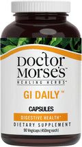 Doctor Morse's GI Daily - Gut Cleanse - Digestive Support - Intestinal Overall Gut Support - Naturopath Formulated - Marshmallow Root Slippery Elm Bark Mullein Leaf - 90 Capsules - 45 Day Supply