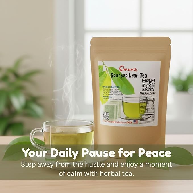 Omura SOURSOP Leaf TEA (100 Tea-Bag)