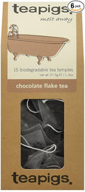 Teapigs Chocolate Flake Herbal Tea Bags Made With Whole Tea Leaves Natural Ingredients Non-GMO Guilt-Free Sweet Blend – 90 Count (6 Packs of 15 Teabags)