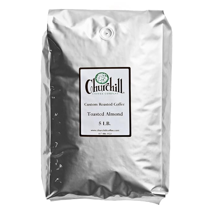 Churchill Coffee Toasted Almond 5 lb - Ground (Decaf)