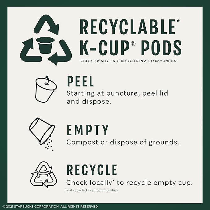 Starbucks Coffee Company Starbucks Flavored Ground Coffee K-Cup Pods Toffeenut Signature Collection 100% Arabica Coffee Recyclable K-Cups 10 K-Cup Pods/Box (Pack of 2 Boxes)