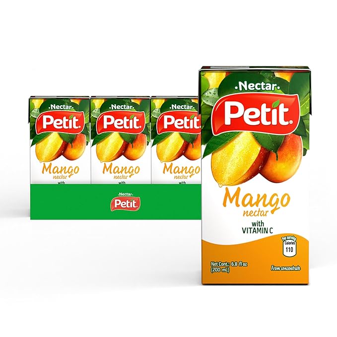 Petit Mango Nectar 200 ml (Pack of 24) – Refreshing Tropical Fruit Beverage