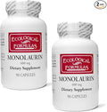 Ecological Formulas 600 mg Monolaurin - Two Individually Sealed Bottles 180 Count
