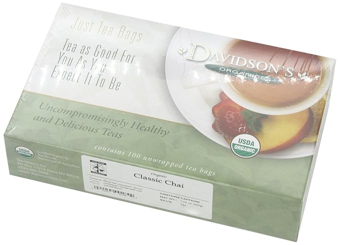 Davidson's Organics Classic Chai 100-count Unwrapped Tea Bags