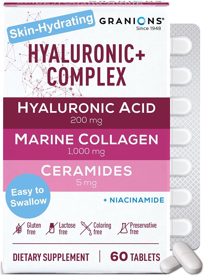 Granions Collagen Complex Calcium Magnesium and Collagen Hyaluronic Complex Wellness &amp Beauty Bundle
