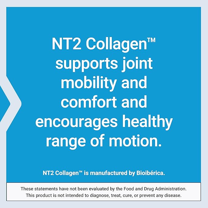 Life Extension NT2 Collagen™ Joint Health Supplement for Joint Comfort &amp Mobility Gluten-Free Non-GMO 1 Daily 60 Small Capsules