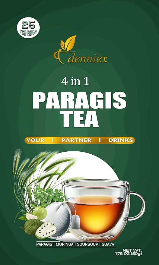 Paragis herbal tea (50 tea bags) (2 pack) with Malunggay Guyabano &amp Bayabas - 50 pcs 4n1