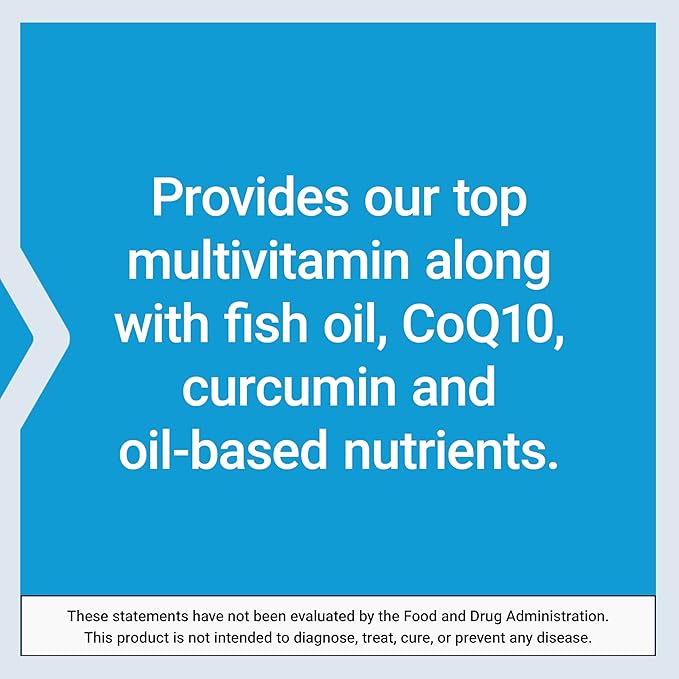 Life Extension Comprehensive Nutrient Packs Advanced Curcumin Fish Oil multivitamin CoQ10 multis and Supplements 30 on-The-go Packets Gluten-Free Non-GMO
