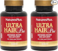 NaturesPlus Ultra Hair Plus - 60 Tablets Pack of 2 - Sustained Release Formula for Men &amp Women - Gluten Free - 60 Total Servings