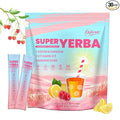 Super Yerba Packets - Yerba Mate Instant Tea Powder 3-in-1 Super Drink Mix for GutHealth Raspberry Lemonade Flavor Energy Boost &amp Focus-30 Servings(1)