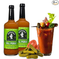 SPOOKY - Dill Pickle Bloody Mary Mix - Made With All Premium Natural Ingredients - No Artificial Color or Flavor - No Preservative No MSG Low Carb Low Calorie &amp Gluten Free - 32 Oz (Pack of 2)