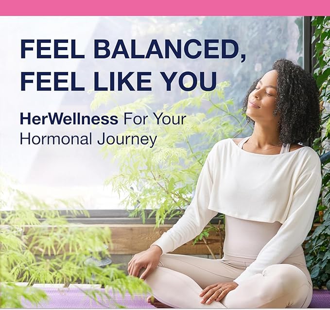 Metagenics HerWellness Estrovera - Hormone-Free Plant-Based Supplement - Supports Menopause &amp Perimenopause Relief - Hot Flashes Night Sweats Multi-Symptom Support - Vegetarian Non-GMO - 30 Tab