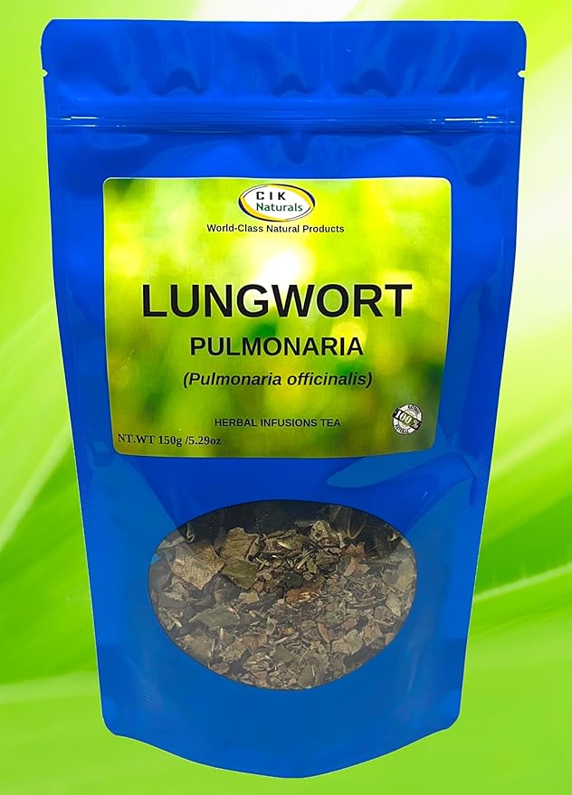 Lungwort Tea Herbal Infusion Pulmonaria Value Zip Lock (150g) Respiratory Support Tea