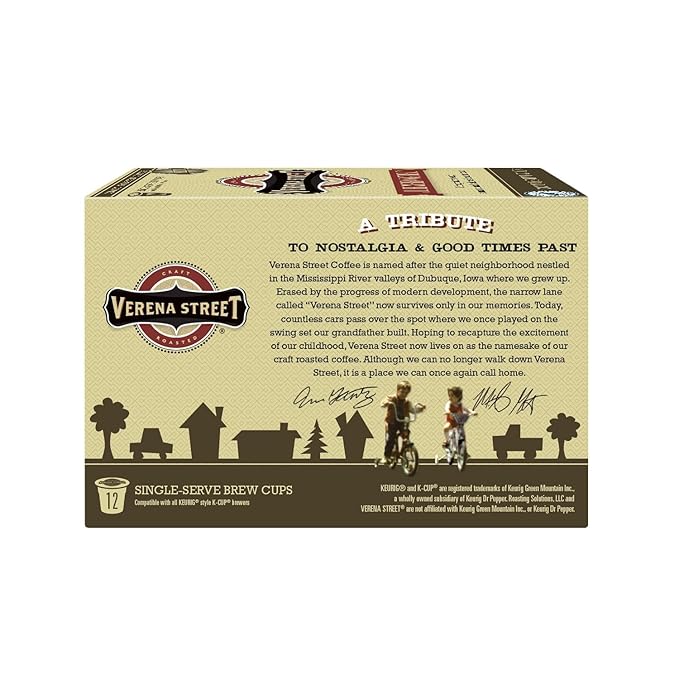 Verena Street Single Cup Pods (72 Count) Flavored Coffee Cow Tipper Rainforest Alliance Certified Arabica Coffee